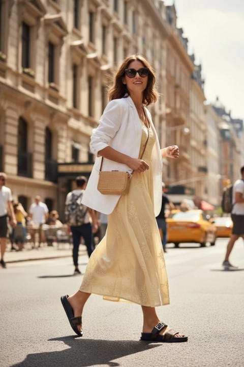 Women's Slippers With Gold Buckle...