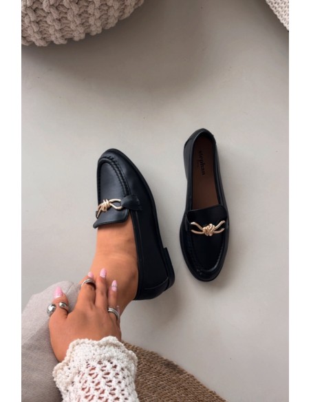 Women's Loafers With Decorative Detail Black Rosynne