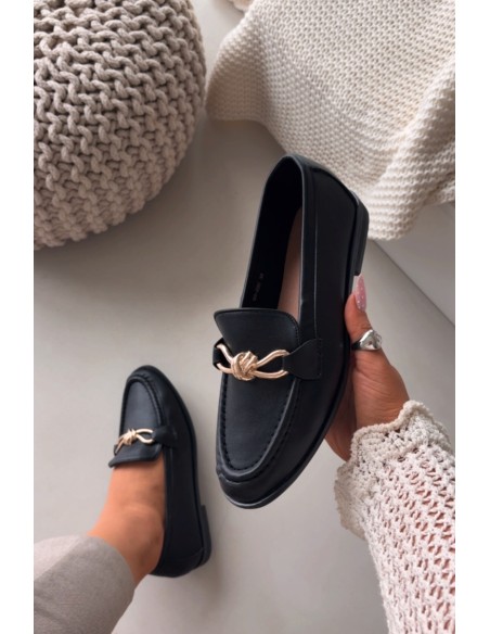 Women's Loafers With Decorative Detail Black Rosynne