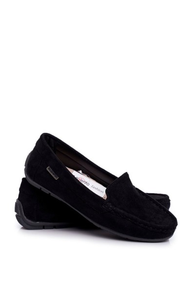 Morreno Women's Black Suede Moccasins 2