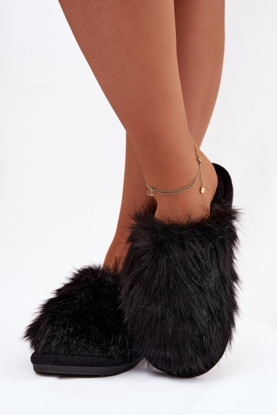 Furry Women's Slippers Black Katrisse