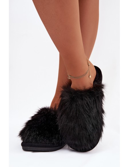 Furry Women's Slippers Black Katrisse