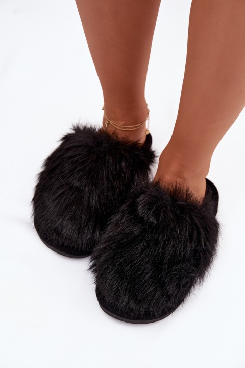 Furry Women's Slippers Black Katrisse
