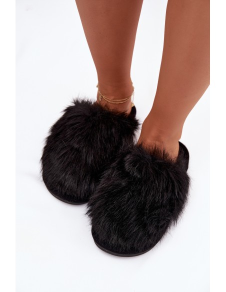 Furry Women's Slippers Black Katrisse