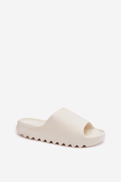 Women's Slides on Platform Ecru Olyria