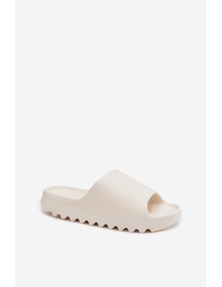 Women's Slides on Platform Ecru Olyria