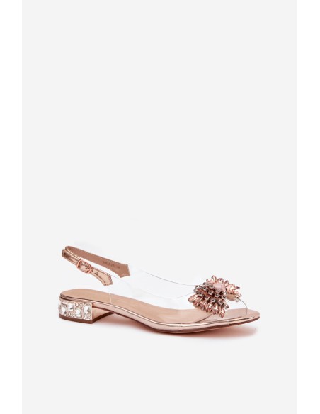 Permatomos basutės su kaspinu D&A MR52-231 Rose Gold