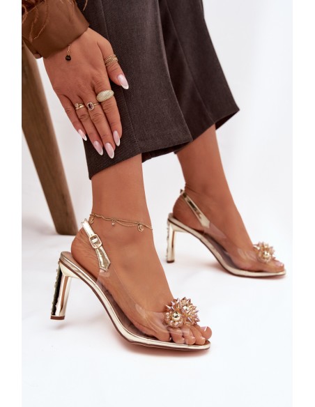 Permatomi blokinio kulno basutės su papuošimais D&A MR52-232 Gold