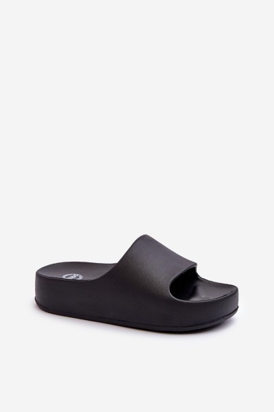 Women's Platform Foam Flip Flops Black Airaplea 2