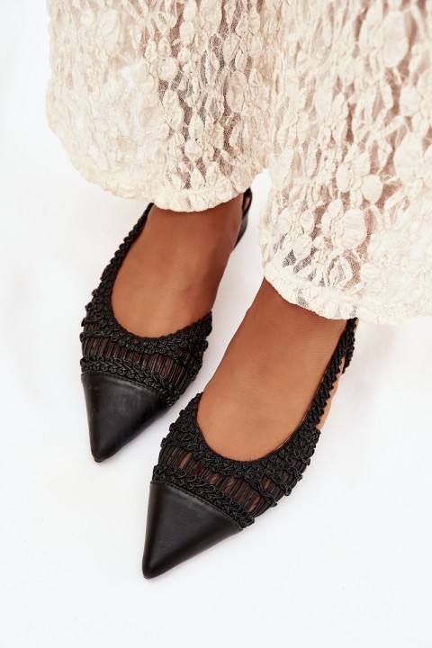 Women's Sandals With Braid On Block Black Nivorra