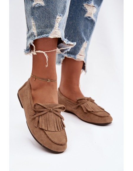 Moteriški mokasinai su kutais šviesiai rudi Janelisse