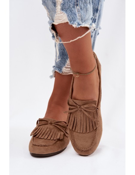 Moteriški mokasinai su kutais šviesiai rudi Janelisse