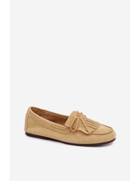 Women's Moccasins With Fringes Yellow Janelisse