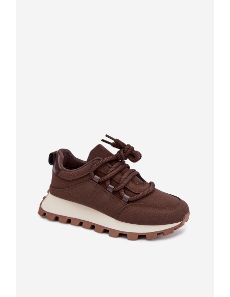 Riadella Chocolate Platform Sneakers Sports Shoes