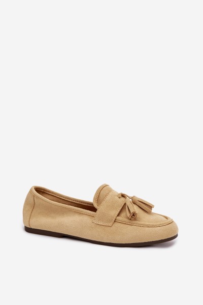 Women's Flat Loafers with Fringes Yellow Marilisse 2