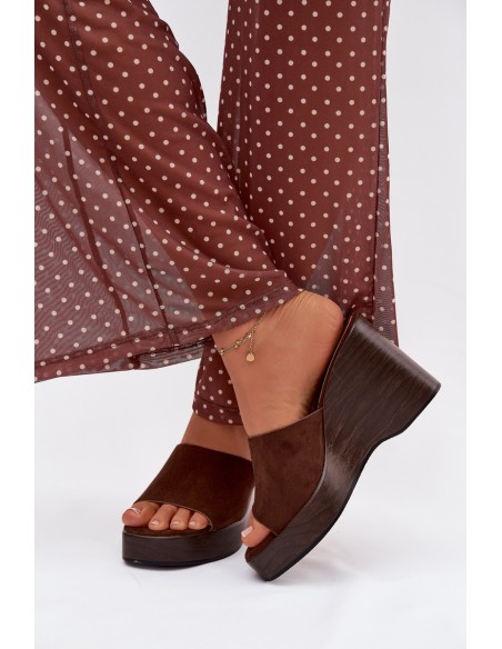 Women's Wedge Sandals Chocolate Ravelia