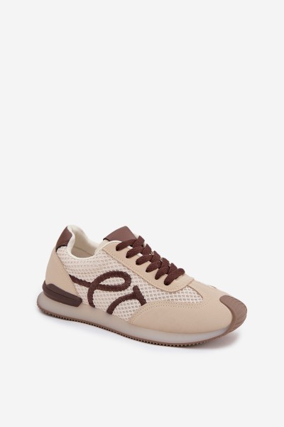 Tarlisse Women's Beige-Brown Sneakers 2