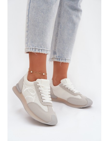 Moteriški balti ir pilki sportiniai bateliai „Tarlisse“