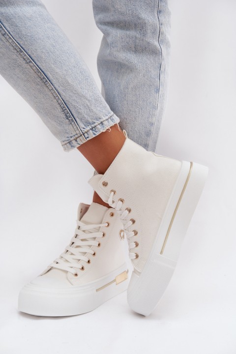 Women's Platform Sneakers White Meloria