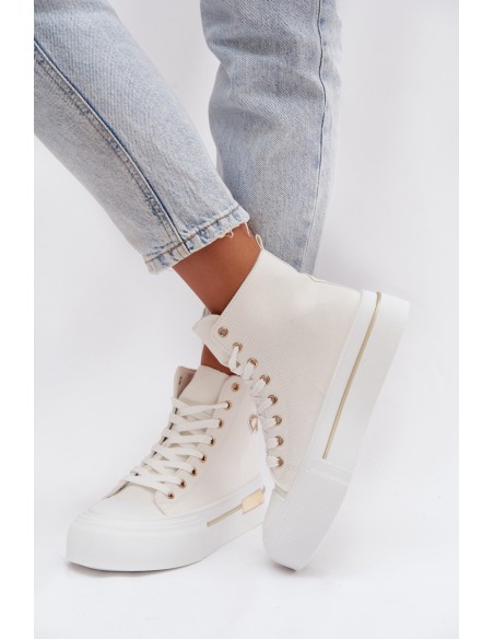 Women's Platform Sneakers White Meloria