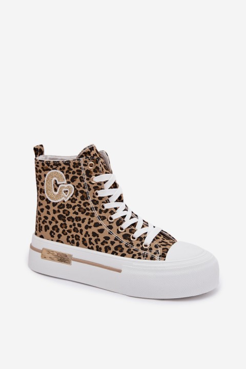 Women's Platform Sneakers Leopard Print Meloria