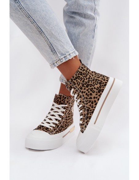Women's Platform Sneakers Leopard Print Meloria