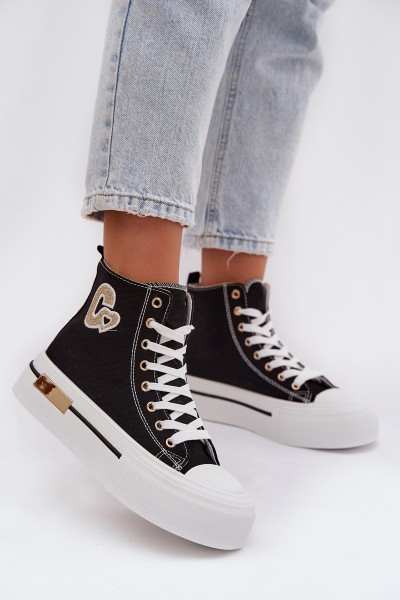 Women s Platform Sneakers Black Meloria