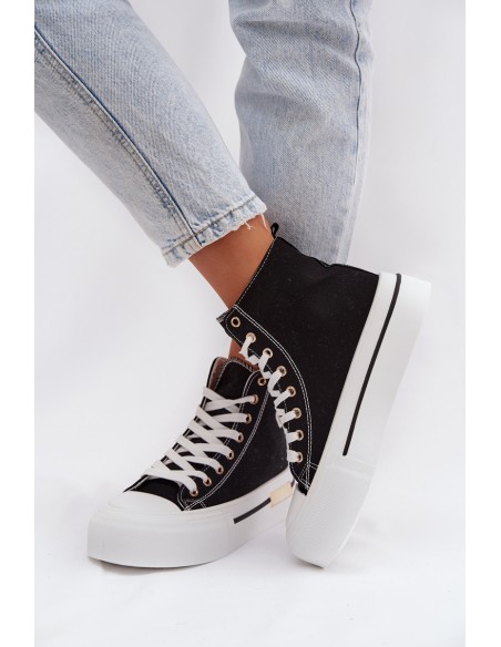 Women s Platform Sneakers Black Meloria