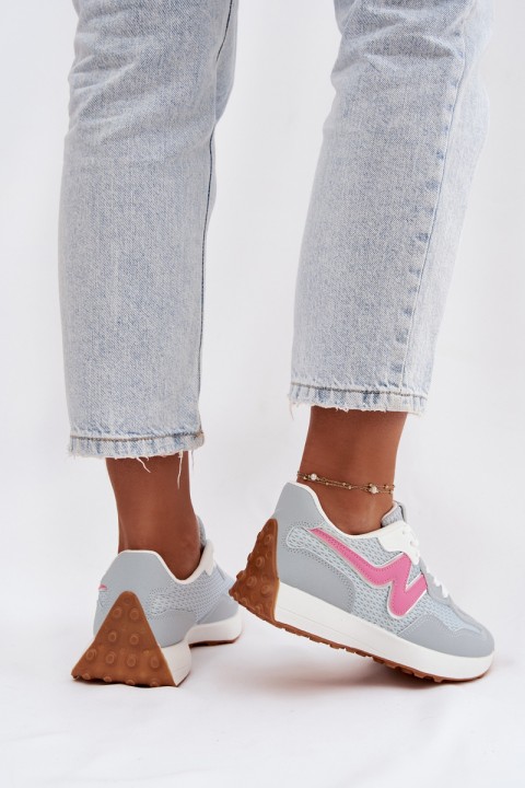 Women's Blue Platform Sneakers Janelora