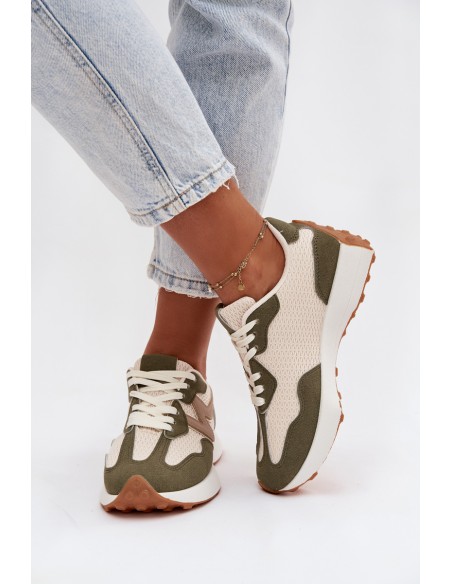 Women's Sports Shoes On Platform Green Janelora