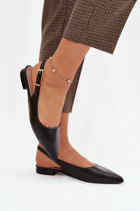 Iverelle juodos balerinos su auksine sagtimi