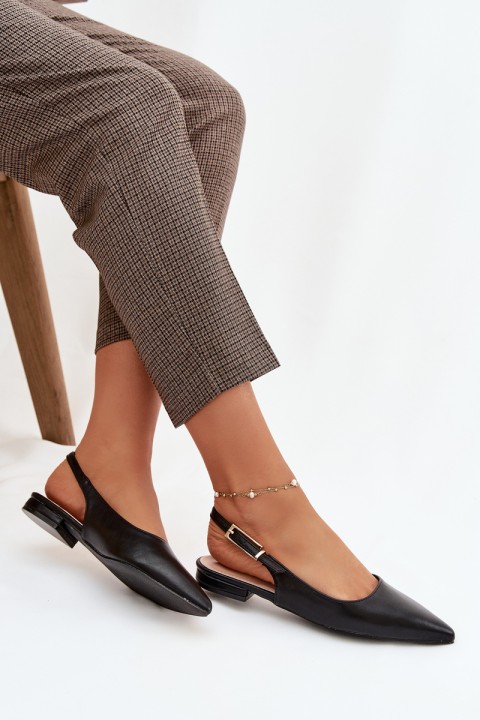 Iverelle juodos balerinos su auksine sagtimi