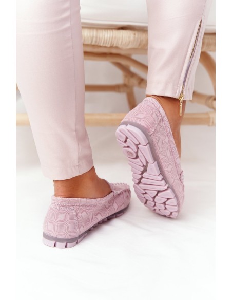 Moteriški odiniai mokasinai RIO FLORE ekologiški rožiniai