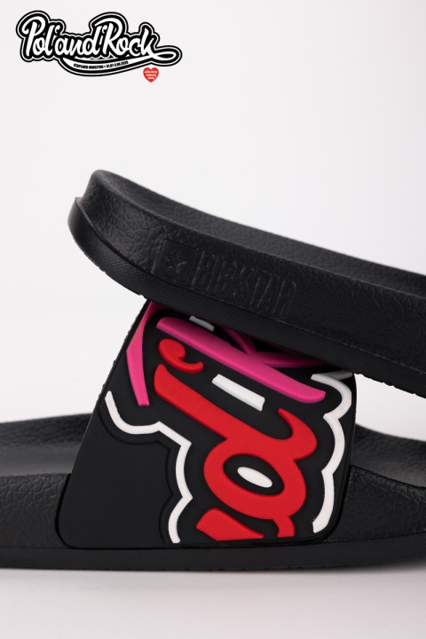 Šlepetės „Pol'and'Rock Festival X Big Star SS174508 Black“