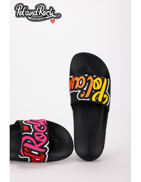 Šlepetės „Pol'and'Rock Festival X Big Star SS174508 Black“