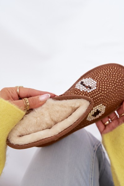 Decorated High Women's Snow Boots Camel Galivra