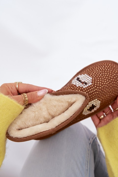 Decorated High Women's Snow Boots Camel Galivra