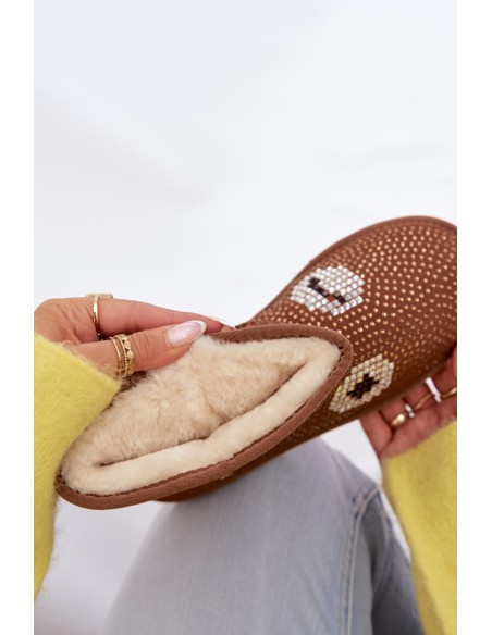 Decorated High Women's Snow Boots Camel Galivra