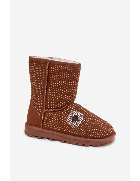 Decorated High Women's Snow Boots Camel Galivra