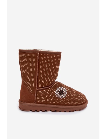 Decorated High Women's Snow Boots Camel Galivra
