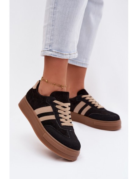 Women's Platform Sneakers Black Giselia