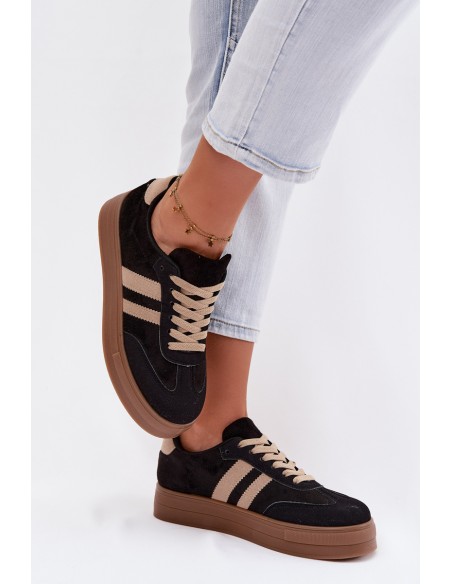 Women's Platform Sneakers Black Giselia