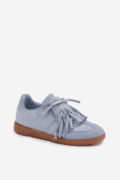 Women's Sneakers with Fringes Blue Dorivelle 2