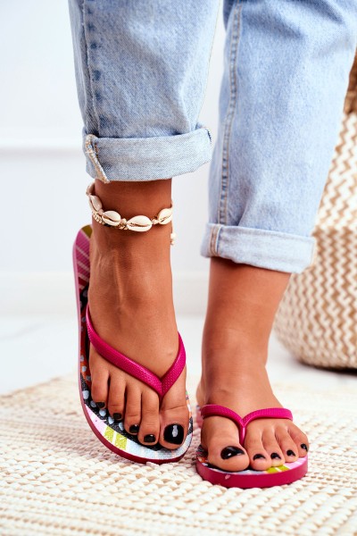 Rubber Flip Flops Lu Boo Pink 2