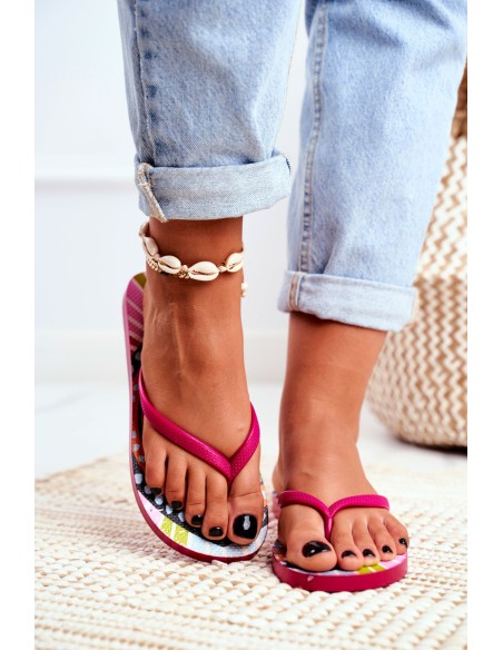Rubber Flip Flops Lu Boo Pink