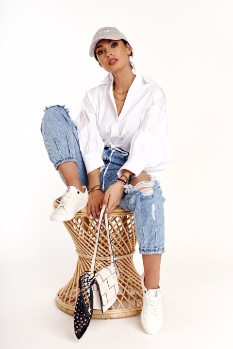 Moteriški žemakulniai sportbačiai Big Star DD274451 balti