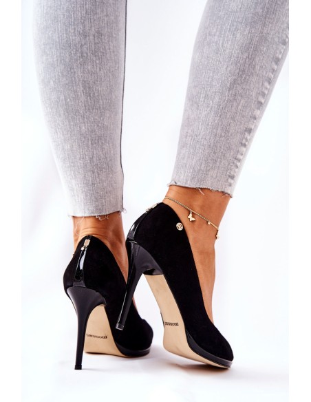 Zomšiniai aukštakulniai Monnari 0490-020 juodi