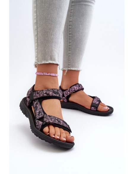 Lightweight Sports Women's Sandals Black-Pink Lumeria