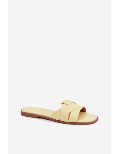 Women's Flat Yellow Strappy Sandals Marissae