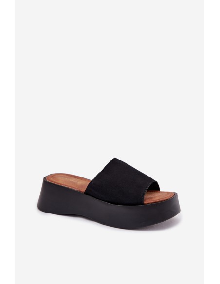 Moteriškos platforminės basutės juodos Liorisse